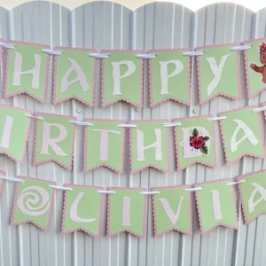 Baby Moana Girl Happy Birthday Banner