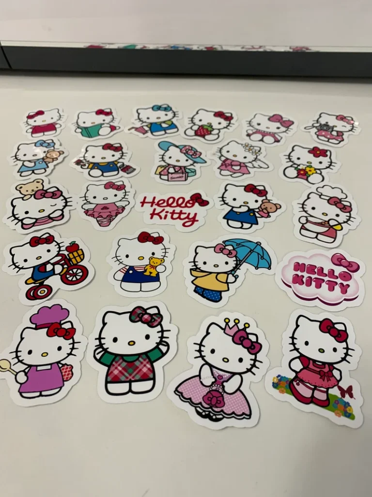Personalized Stickers 4 Pink Kitten Stickers