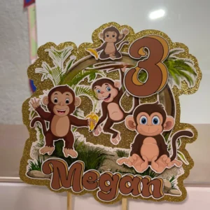 Custom Monkey Cake Topper