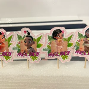 Baby Moana Cupcake Toppers