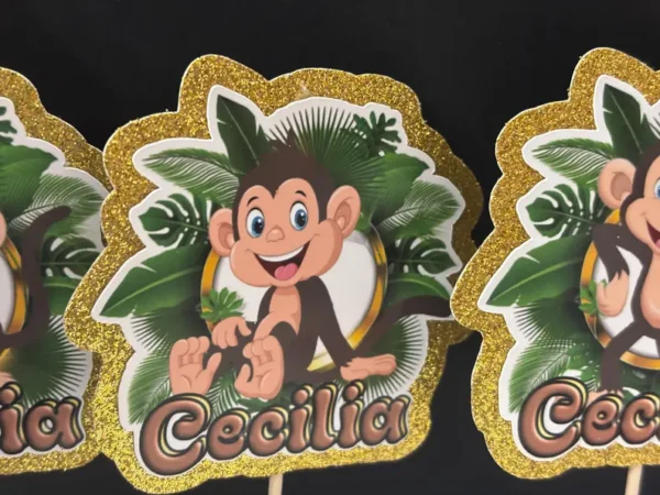 Monkey Cupcake Toppers