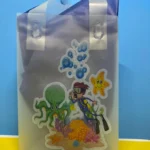 Custom Party Favor Bags with Personalized Sticker, Frosty White Goodie Bags