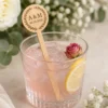 Custom-Wedding-Drink-Stirrers-Wood custom wedding drink stirrers