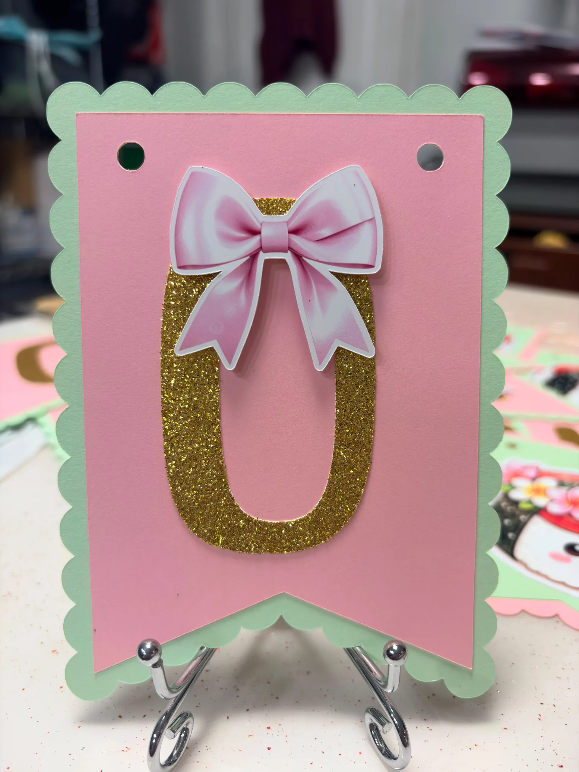 Personalized Kawaii Musubi Birthday Banner | Custom Name Party Decoration 3 Personalized Kawaii Musubi Birthday Banner | Custom Name Party Decoration - Image 3
