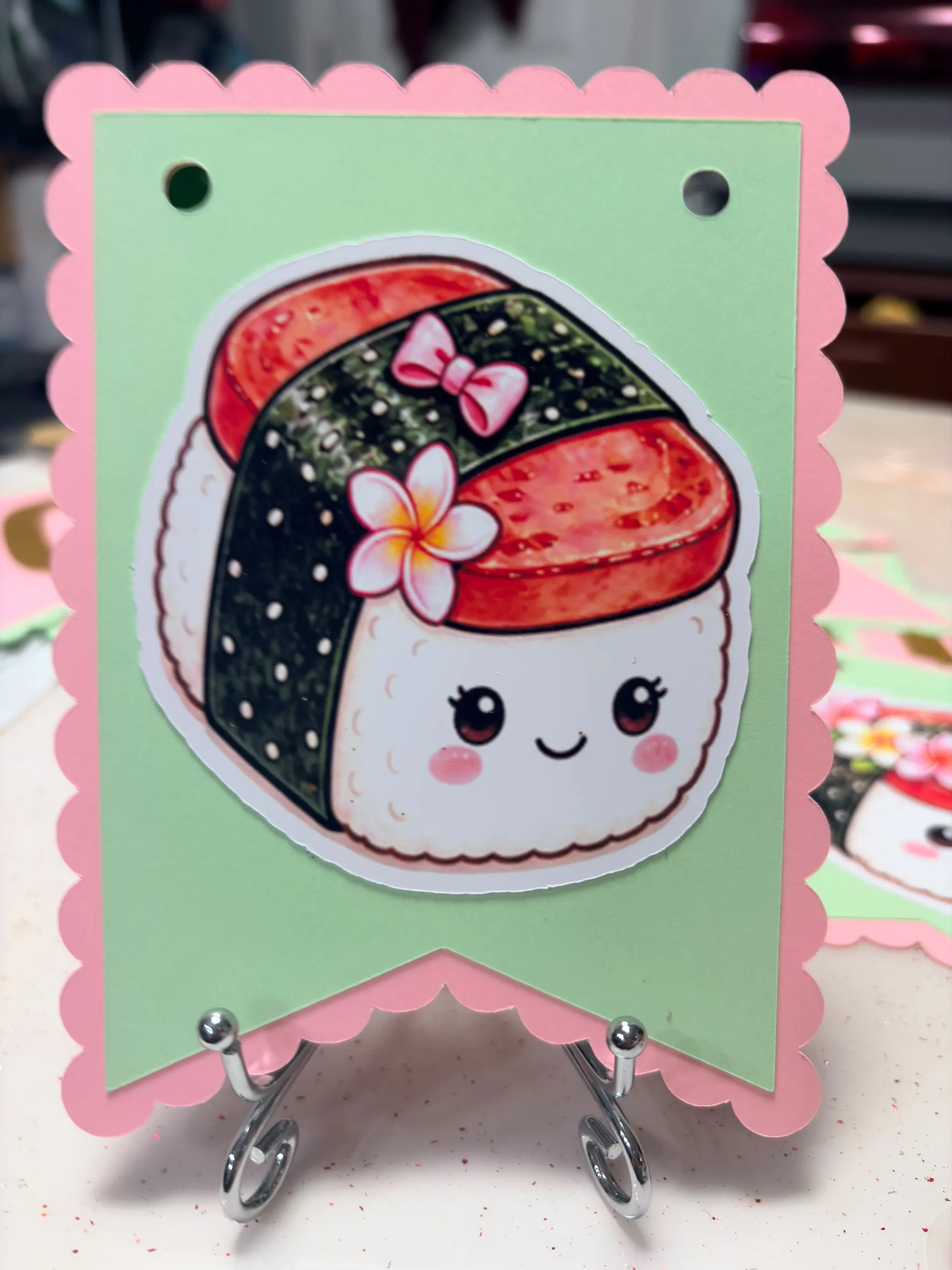Personalized Kawaii Musubi Birthday Banner | Custom Name Party Decoration 8 Personalized Kawaii Musubi Birthday Banner | Custom Name Party Decoration - Image 8